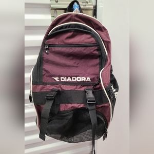 Diadora Backpack Sports School Bag Soccer Bag Italy